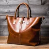 Bolso Tote Bag de Cuero Genuino para Notebook